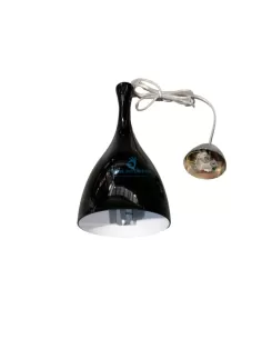 Nobile illuminazione 9059/NE Suspension avec verre E27 noir